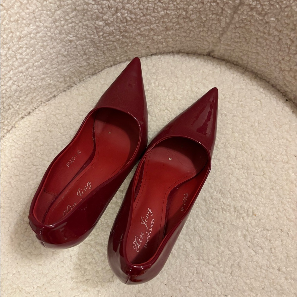 Women's Red Patent Leather Shoes